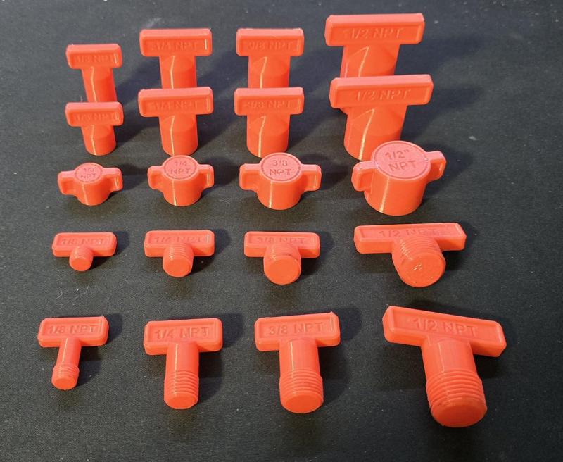 NPT CAPS AND PLUGS 20 PC SET! - Keep your work CLEAN!