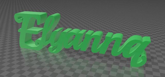 3d first name: Elyanna