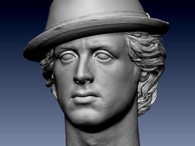 Rocky Balboa Headsculpt 1/6 Sixth 1/12 twelfth scale (Sylvester Stallone, rambo, expendables, first blood, creed.)
