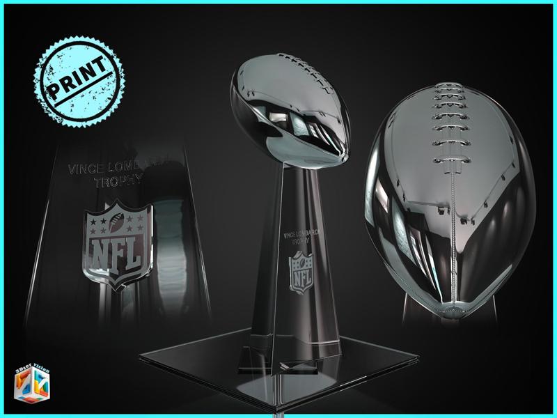 Lombardi NFL Award american football Trophy - 3D printable version