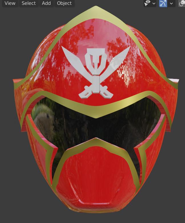 Kaizoku Sentai Gokaiger Red Captain Marvelous cosplay helmet 3D printable STL file