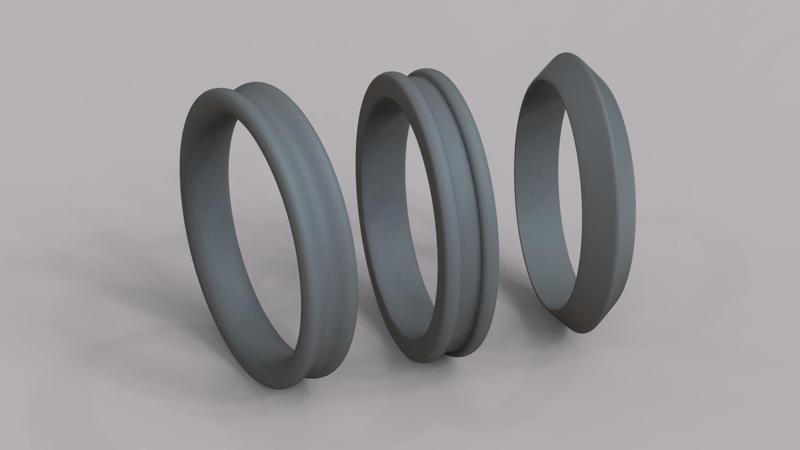 13 Anillos base varios perfiles / 13 Various profiles base rings