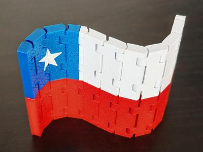 Flag of Chile - flexible, double-sided