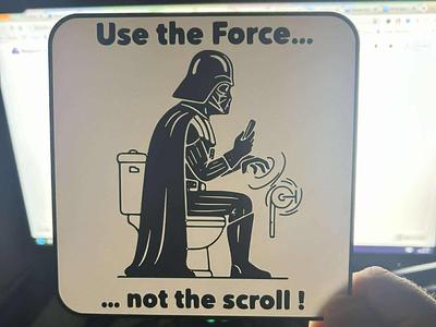 Sign - Use the Force... not the Scroll !