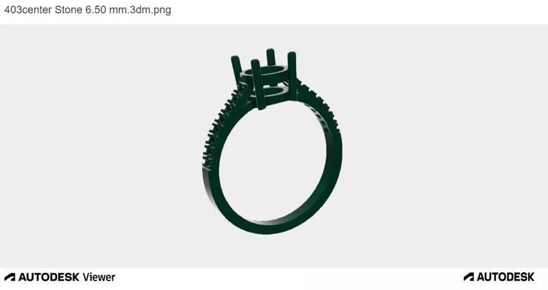 Women Ring With Round Cut Center Stone