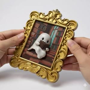 3D Halloween Frame Ghost Reader