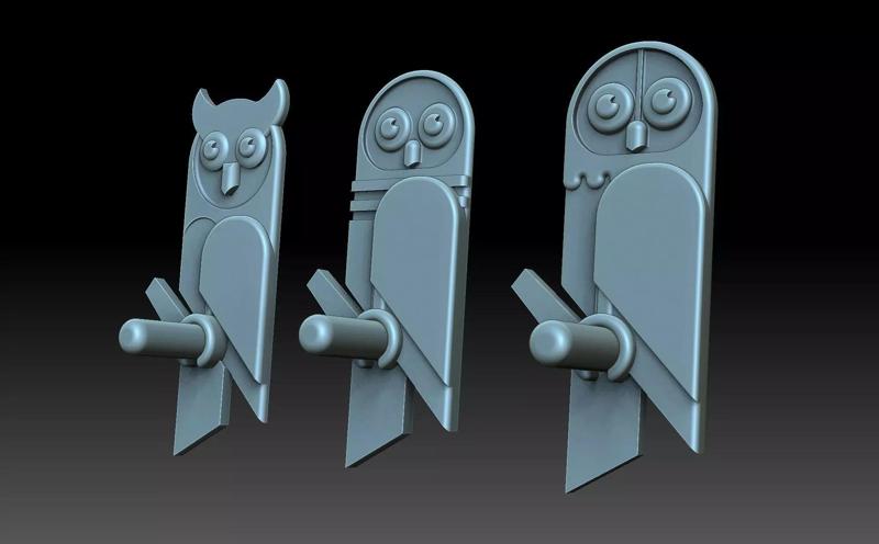 Set of owls