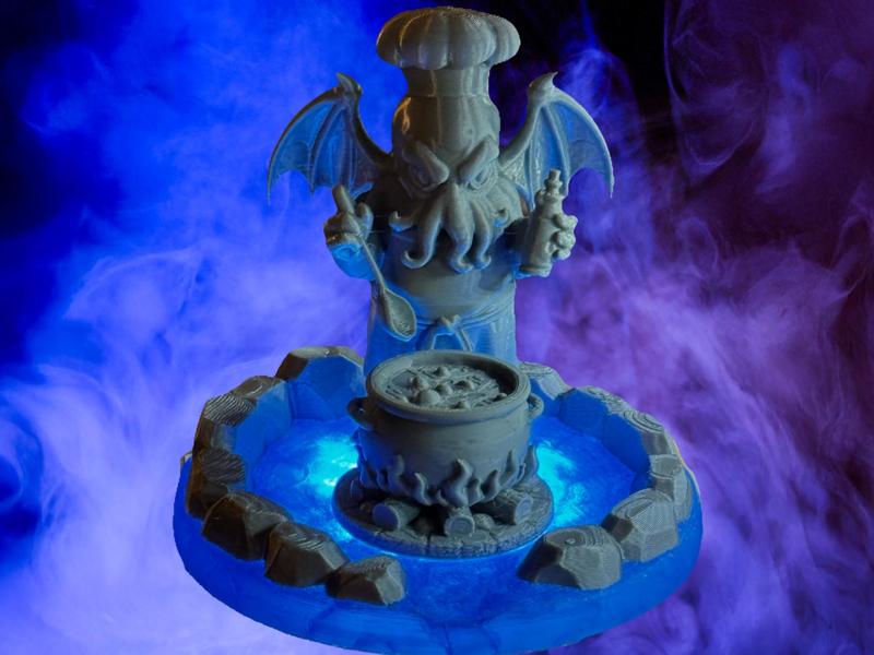 Chef Cthulhu makes his famous spicy sea chili!