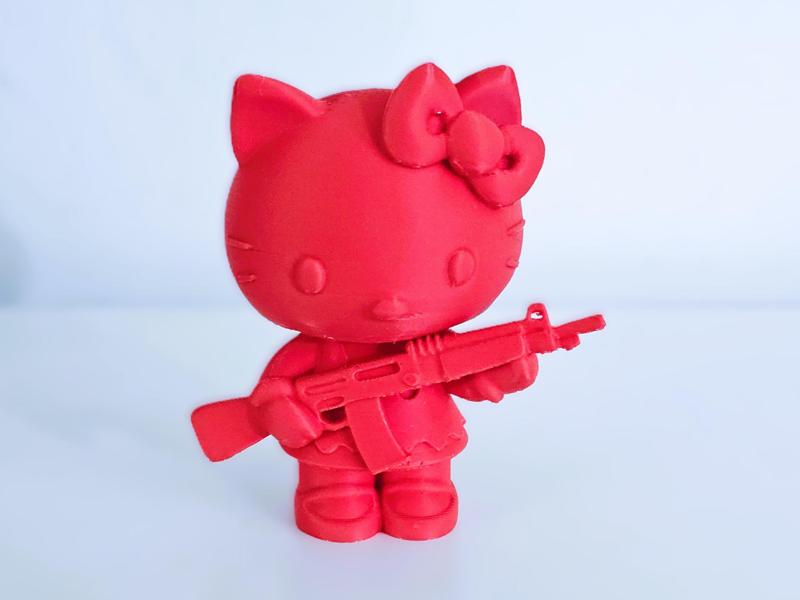 Hello Kitty Kalashnikov figure