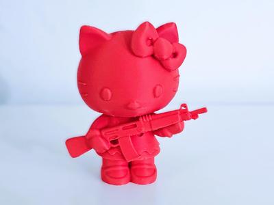 Hello Kitty Kalashnikov figure