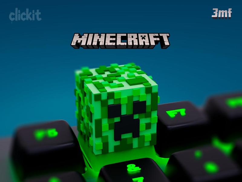 Creeper Keycap – Minecraft Inspired  Keycap 