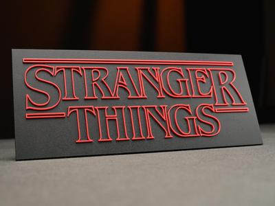 Stranger Things Original Logo (wall or desk mount)