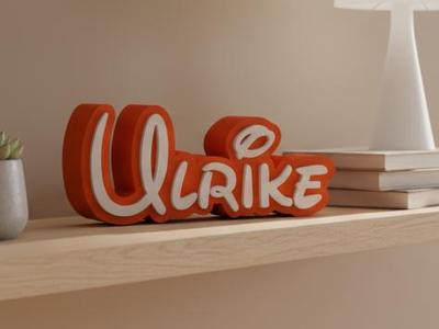nameplate lettering Ulrike