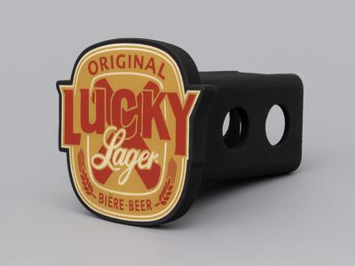 Lucky Lager Hitch Cover