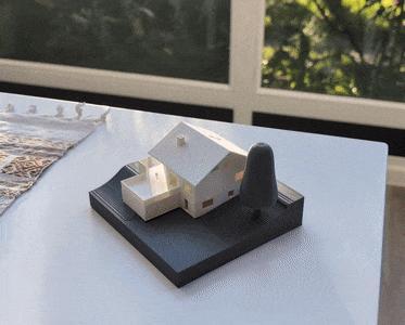 Scale House Model with detailed floors