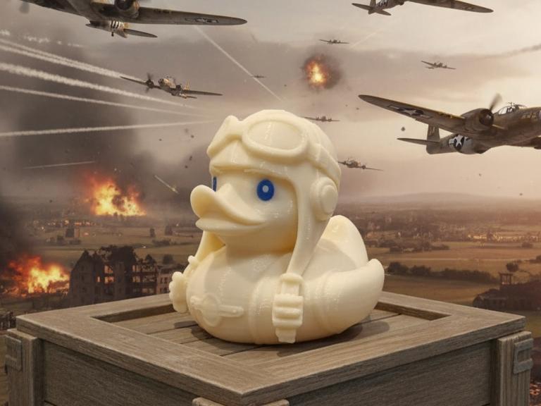 Fly Duck, Aviator Duck, Pilot Duck