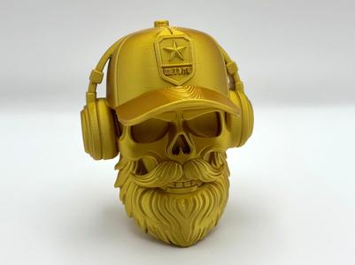 Bearded Skull Sculpture