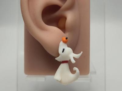 Zero the Ghost Dog Chomper Earrings