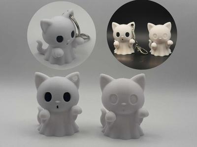 Ghost Cat Buddy – Chibi kitten in ghost costume