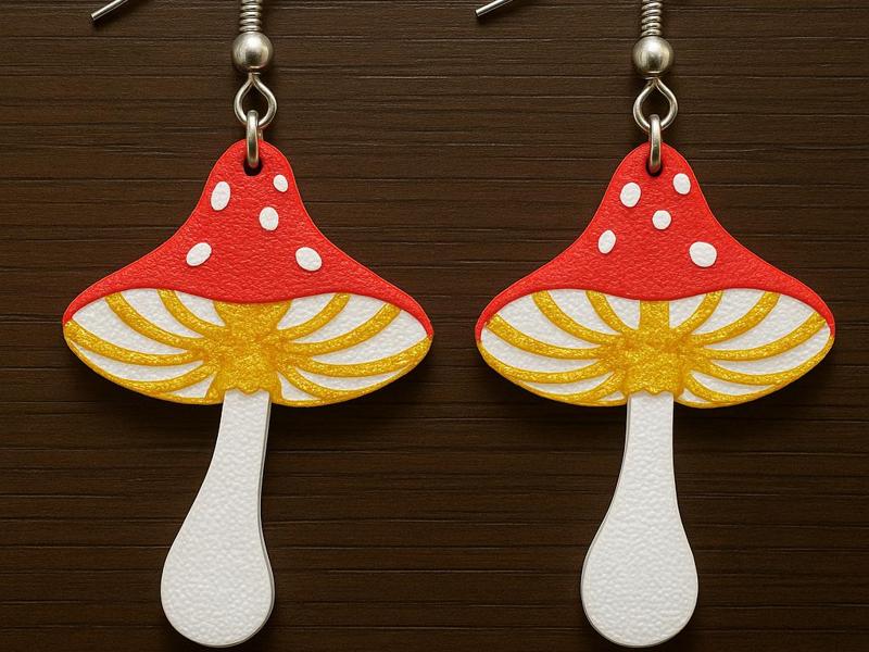 Mushroom Ear Ring
