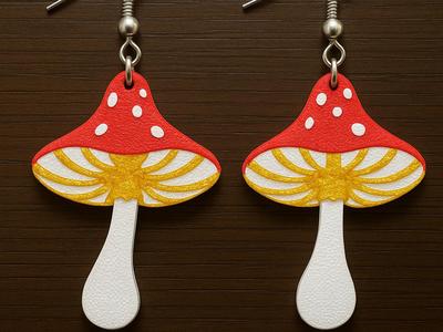 Mushroom Ear Ring