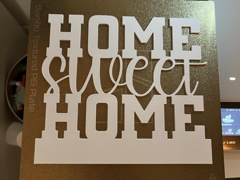 Block Letters Home Sweet Home