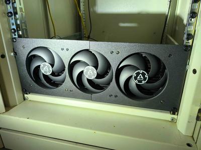 19 inch rack 420mm radiator mount