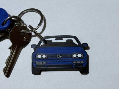Car Keychain - Volkswagen Golf 3 Cabrio