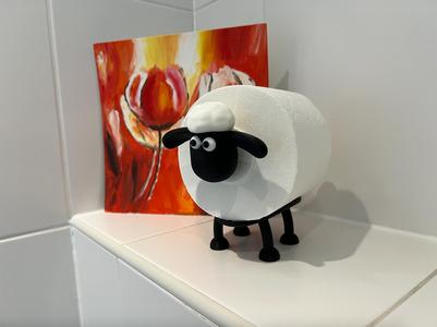 Toilet Roll Holder - Shaun-head-one-piece for H2D