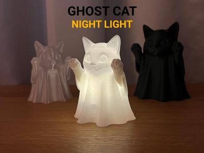 Ghost Cat Night Light