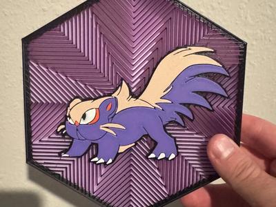 #434 Stunky Hex Wall Art