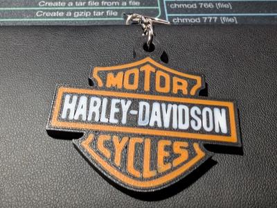 Harley Double sided keychain