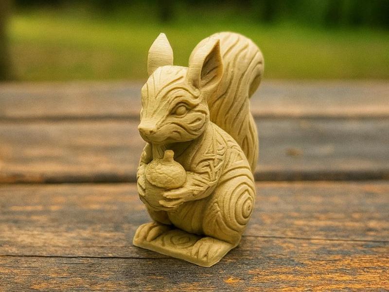 The mysterious squirrel of the forest 
