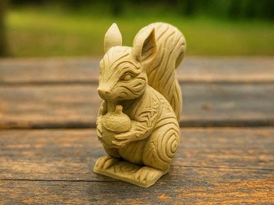 The mysterious squirrel of the forest 