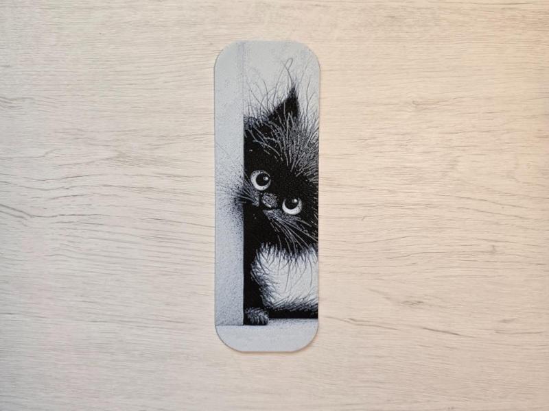 Crazy Hair Kitten Bookmark