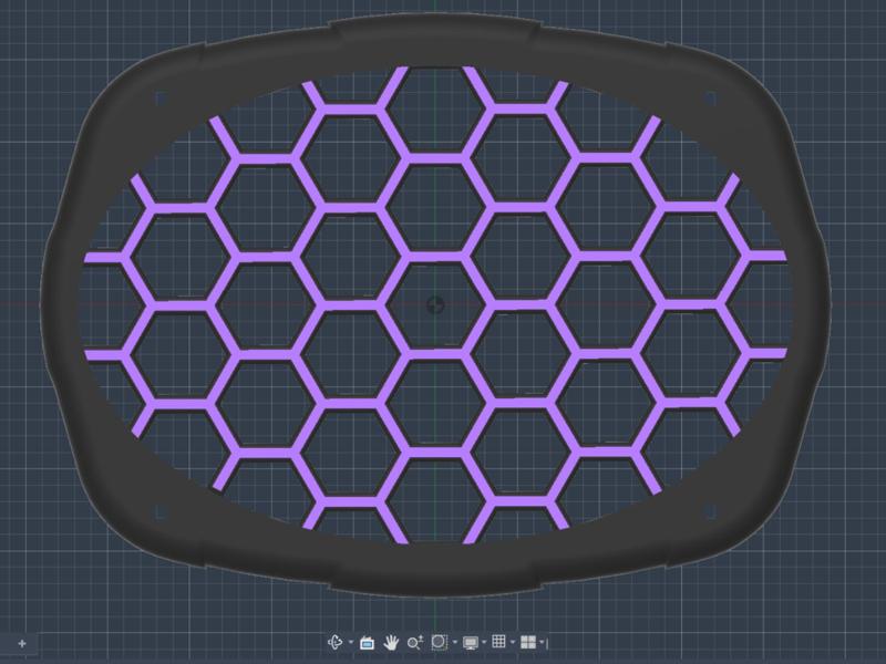 Kicker DS/ES 6x9 Grill Hexagon