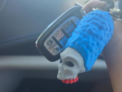 Grey Alien Marge Keychain