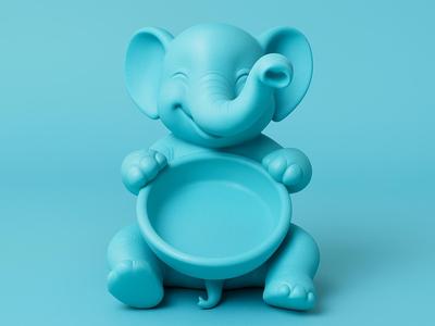 Elephant Jewelry Bowl / Catch All