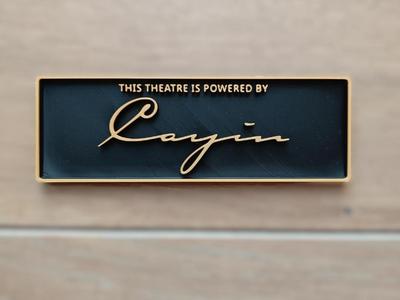 Plaque logo Cayin