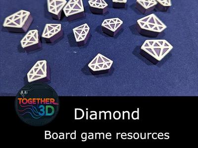 Diamond - board game resource token