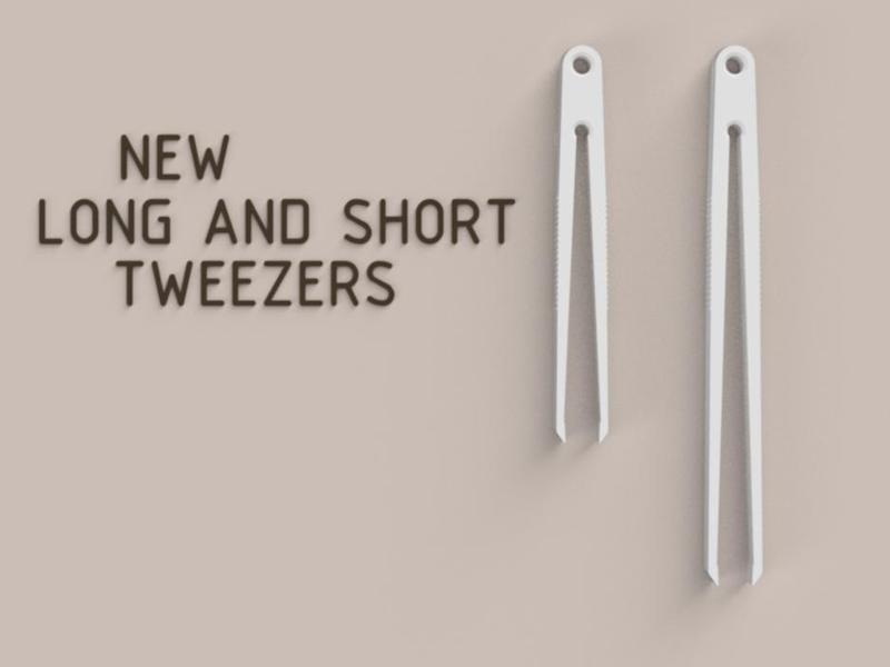 NEW LONG AND SHORT TWEEZERS