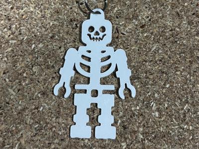 Brick Skeleton Keychain - 1 Color Version