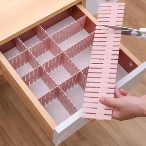 Adjustable divider for drawers, cabinets