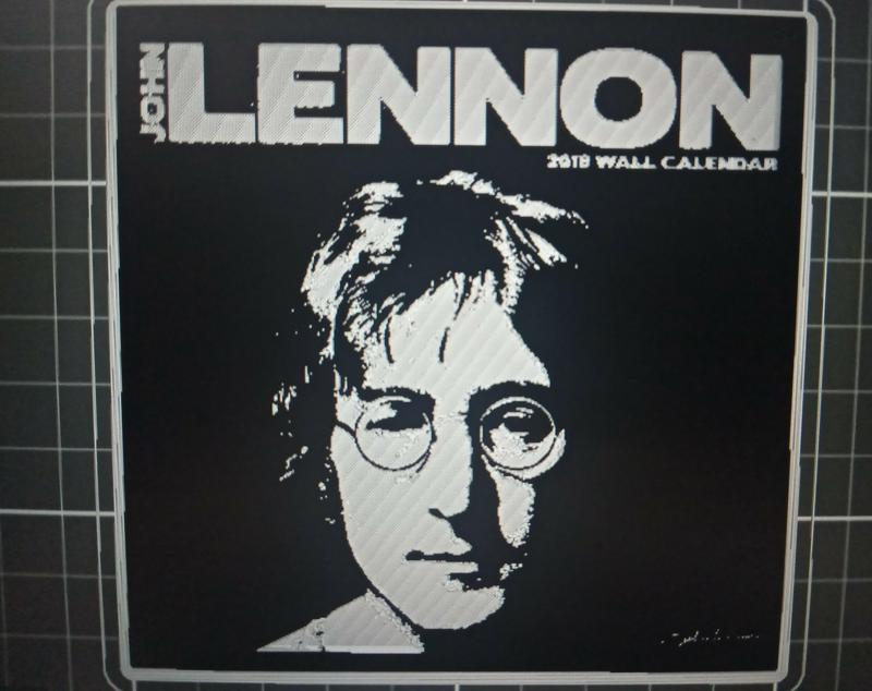 LITOPHANE LENNON AND ILLUSTRATION