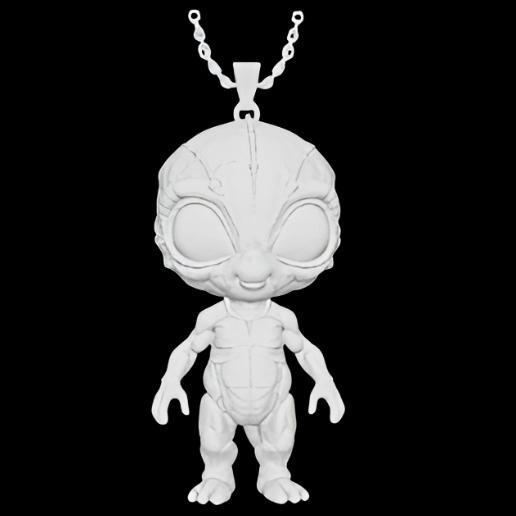 Cute Alien Pendant