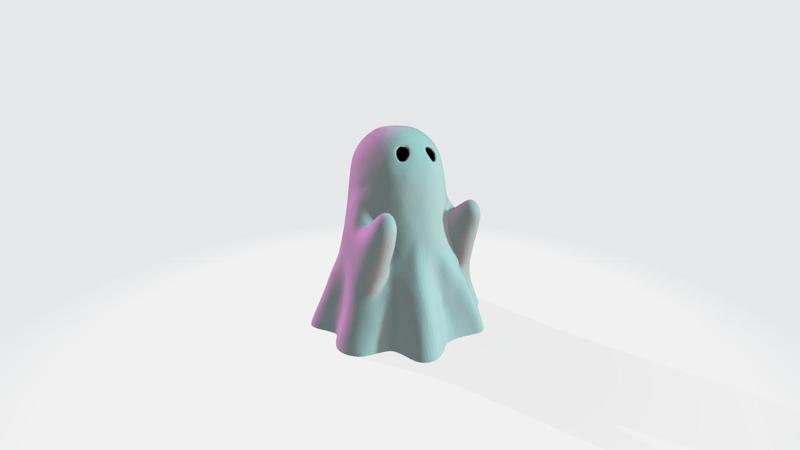 Boo ghost for halloween - 3d model