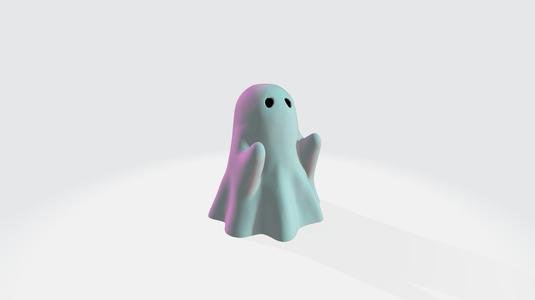 Boo ghost for halloween - 3d model