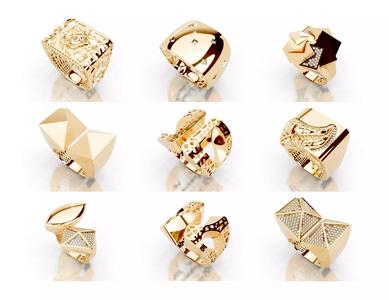 Turkey Style Gold Ring 3DM STL Files 3D print model