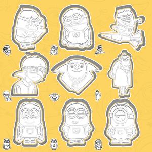 Minions / Despicable Me cookie cutters - Mischief Squad set / bundle - 9 pieces