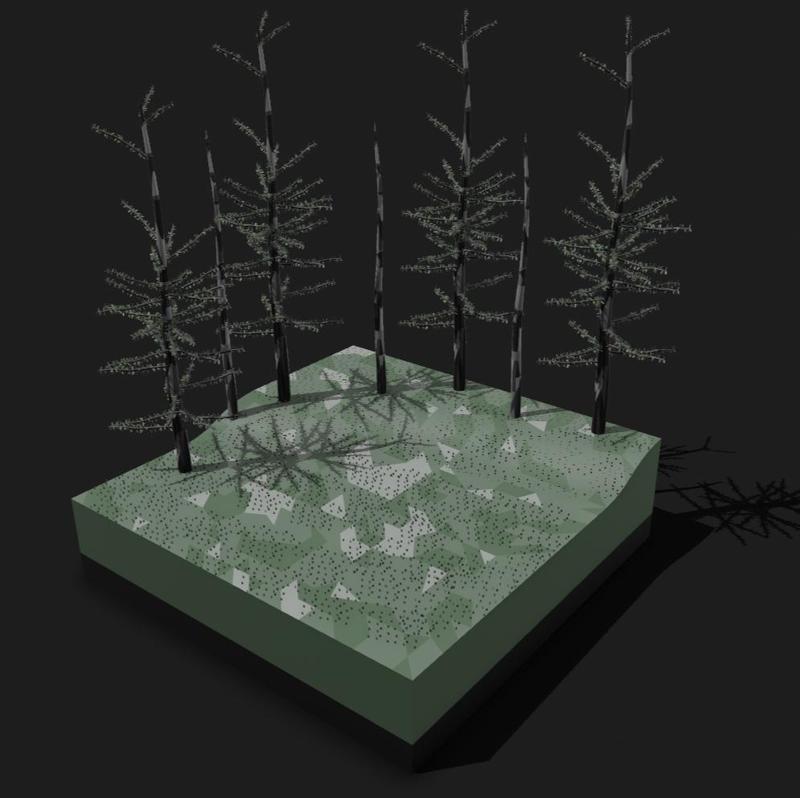 Ural Snowy Forest Diorama